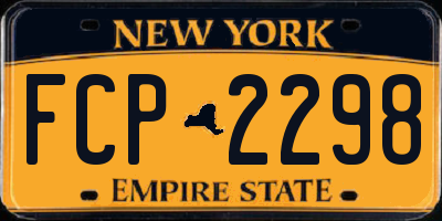 NY license plate FCP2298