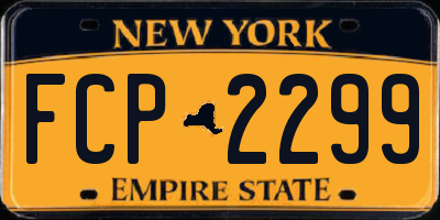 NY license plate FCP2299
