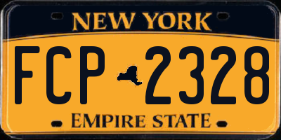 NY license plate FCP2328