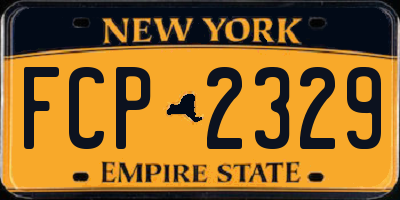 NY license plate FCP2329