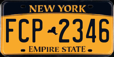 NY license plate FCP2346