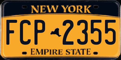 NY license plate FCP2355