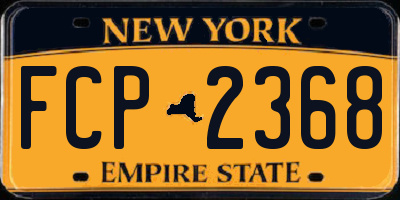 NY license plate FCP2368