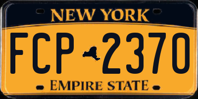 NY license plate FCP2370