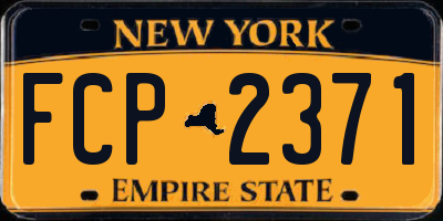 NY license plate FCP2371
