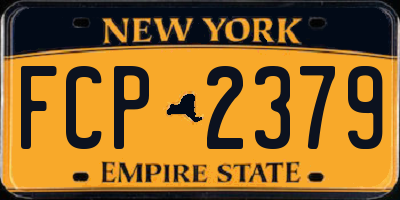 NY license plate FCP2379