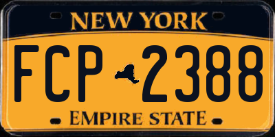 NY license plate FCP2388