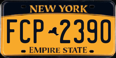 NY license plate FCP2390
