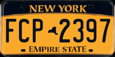 NY license plate FCP2397