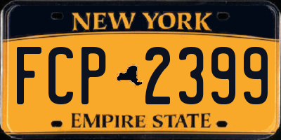 NY license plate FCP2399