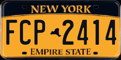 NY license plate FCP2414