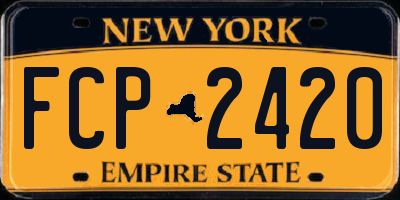 NY license plate FCP2420
