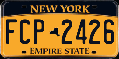 NY license plate FCP2426