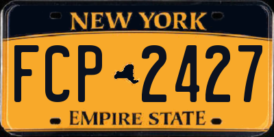 NY license plate FCP2427
