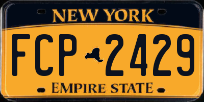 NY license plate FCP2429