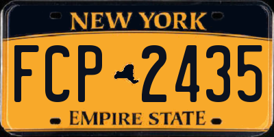 NY license plate FCP2435