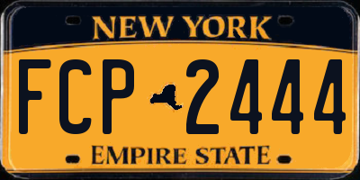 NY license plate FCP2444