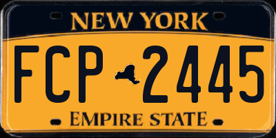 NY license plate FCP2445