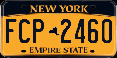 NY license plate FCP2460