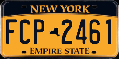 NY license plate FCP2461