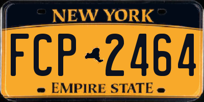 NY license plate FCP2464