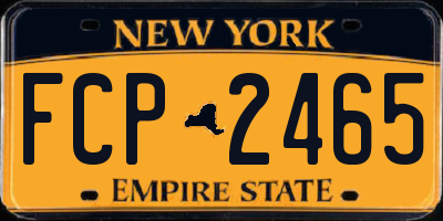NY license plate FCP2465