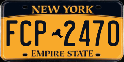 NY license plate FCP2470