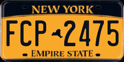 NY license plate FCP2475