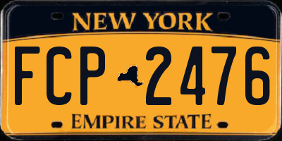 NY license plate FCP2476