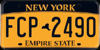 NY license plate FCP2490