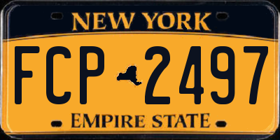 NY license plate FCP2497