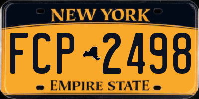 NY license plate FCP2498