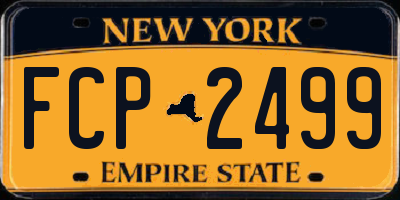 NY license plate FCP2499