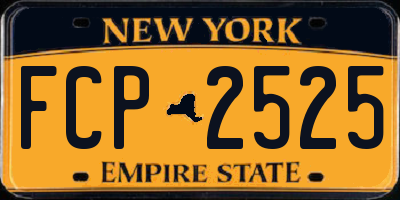 NY license plate FCP2525