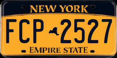 NY license plate FCP2527