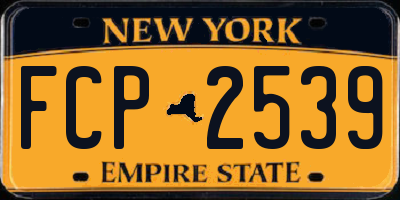 NY license plate FCP2539