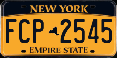 NY license plate FCP2545