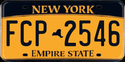 NY license plate FCP2546