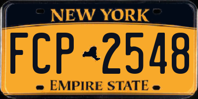NY license plate FCP2548