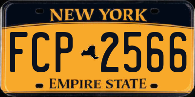 NY license plate FCP2566