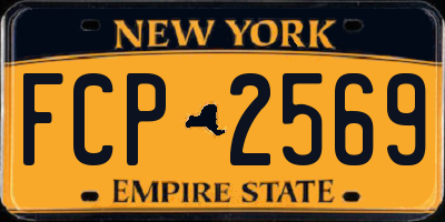 NY license plate FCP2569