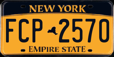 NY license plate FCP2570