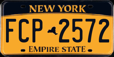 NY license plate FCP2572