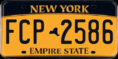 NY license plate FCP2586