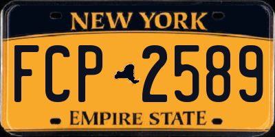 NY license plate FCP2589