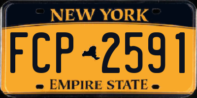 NY license plate FCP2591
