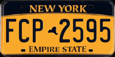 NY license plate FCP2595