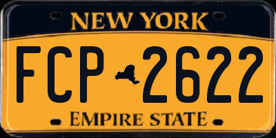 NY license plate FCP2622