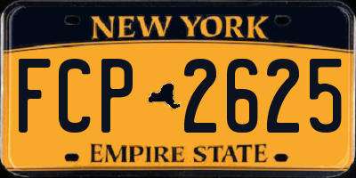 NY license plate FCP2625