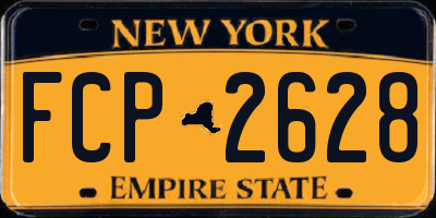 NY license plate FCP2628